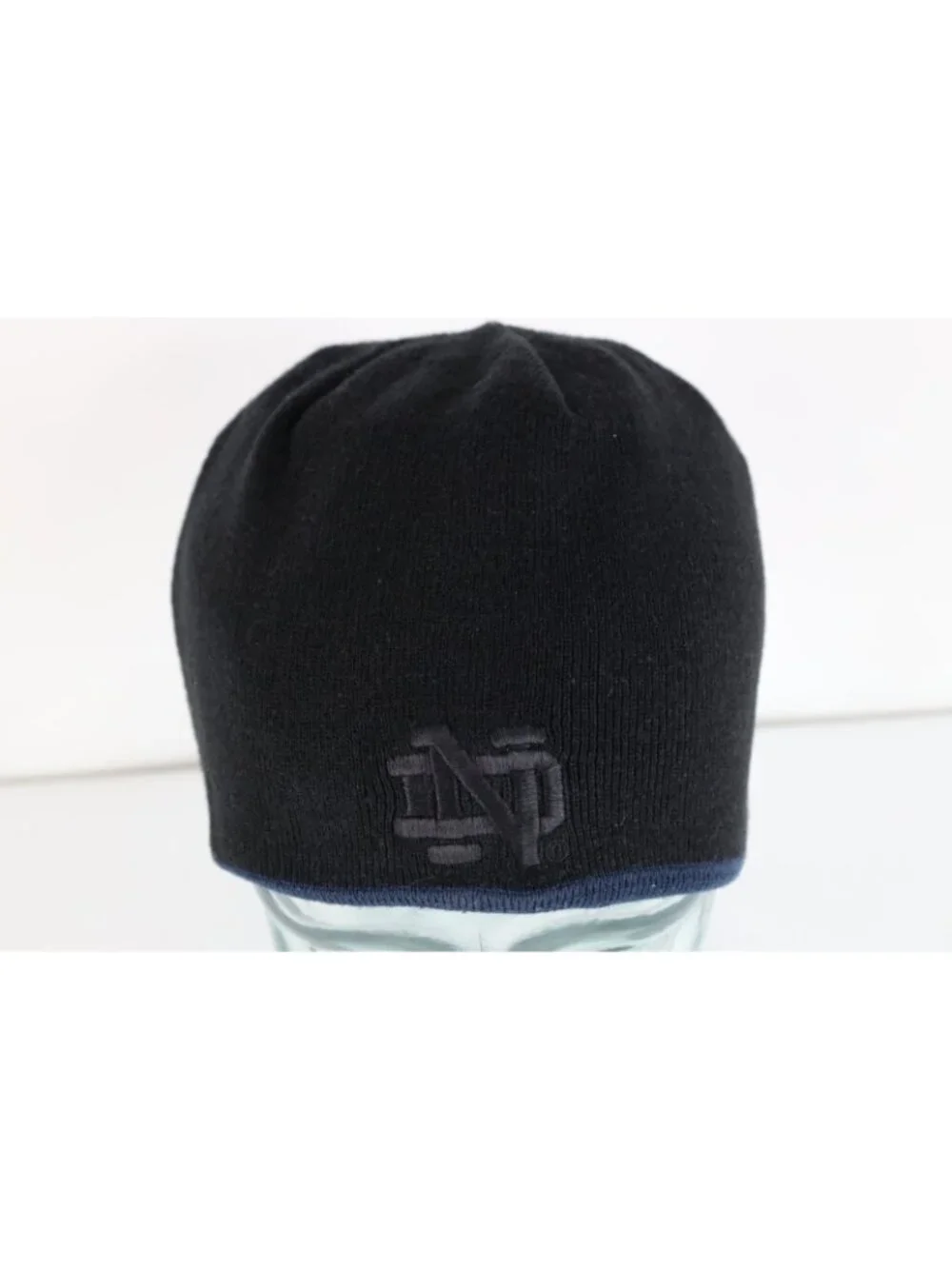 Vintage Y2K Adidas Jumbo Print Reversible Notre Dame University Knit Beanie Hat